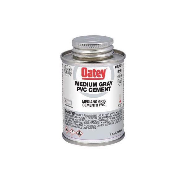 Oatey Medium Gray PVC Cement - 118ml - Pisces Pet Emporium