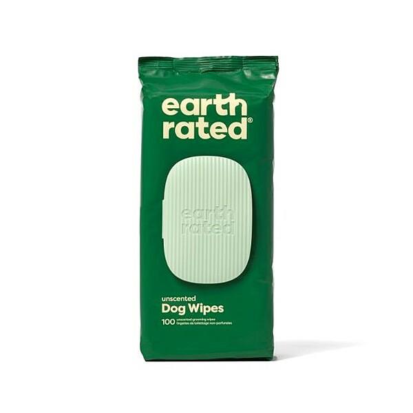 Earth Rated Unscented Compostable Pet Wipes - 100 ct