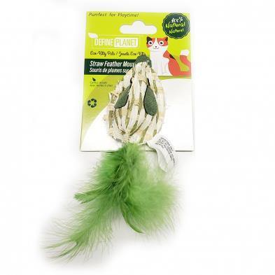 Define Planet Straw Feather Mouse - Pisces Pet Emporium