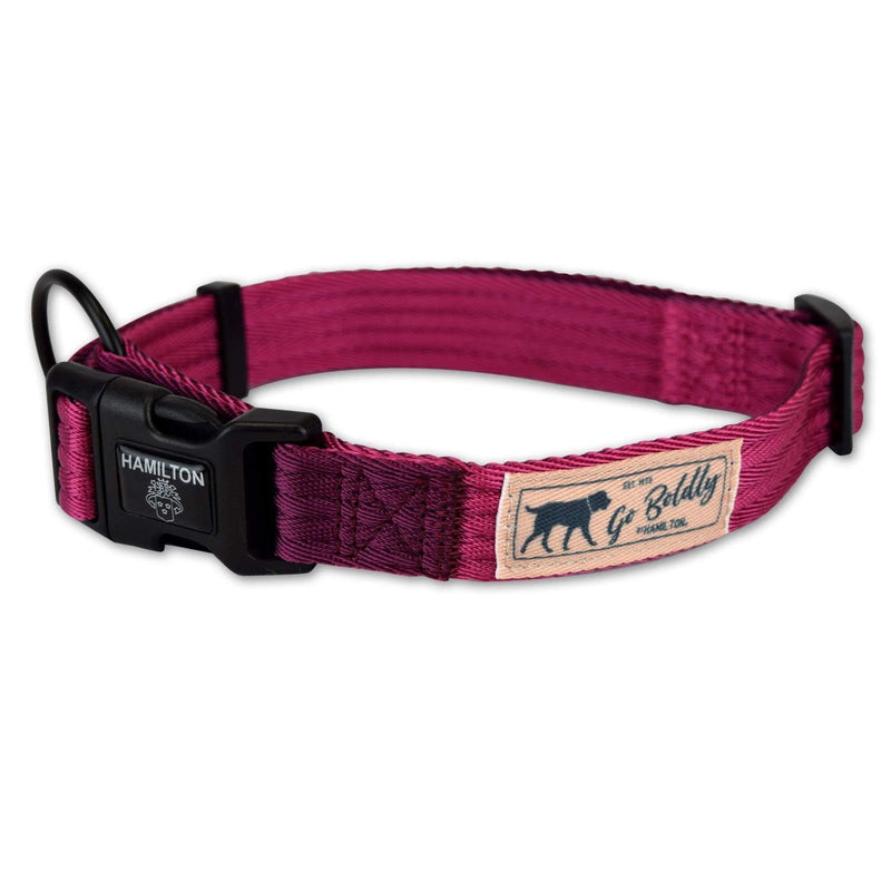Hamilton Dog Collar - Wildberry - Raspberry/Wine - Pisces Pet Emporium