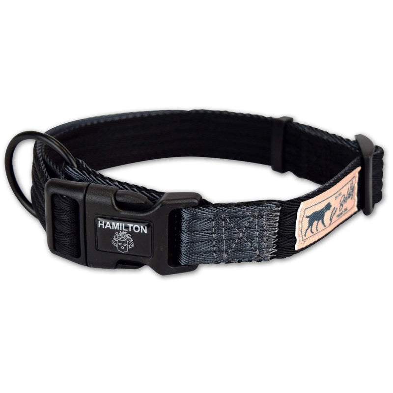 Hamilton Dog Collar - Canteen - Black/Graphite - Pisces Pet Emporium
