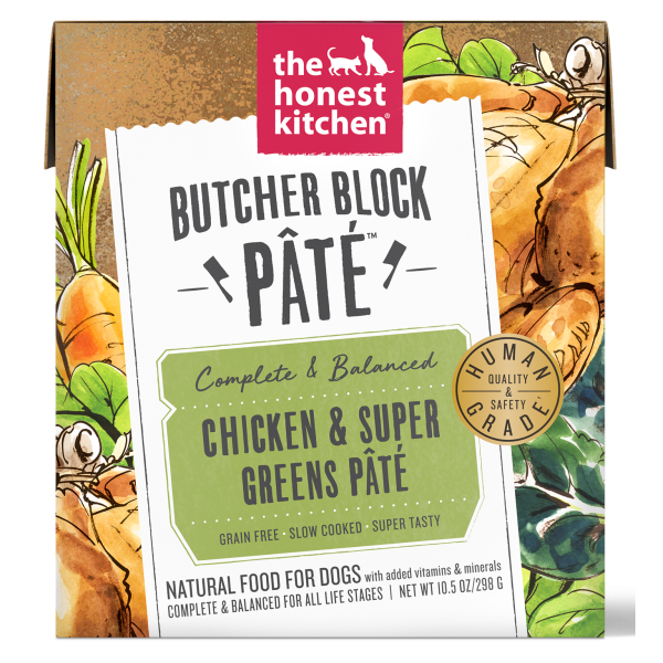 Honest Kitchen Butcher Block Pate - Chicken & Super Greens 298g - Pisces Pet Emporium