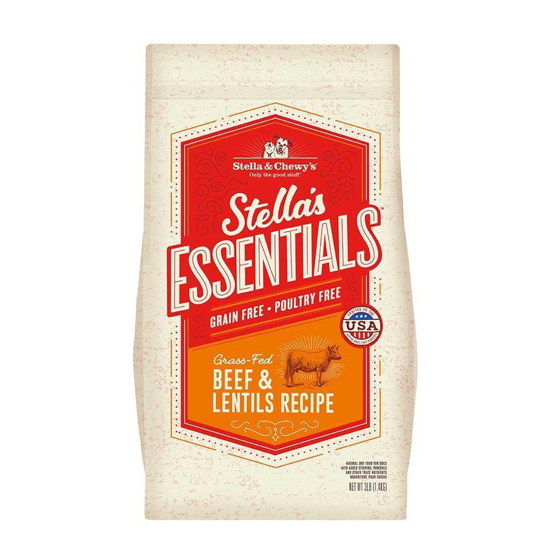 Stella & Chewy's Grain Free Essentials for Dogs- Beef & Lentil - Pisces Pet Emporium