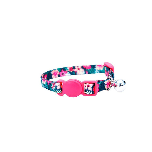 Li'l Pals Kitten Breakaway Collar - Hunter Tropical Floral - Pisces Pet Emporium