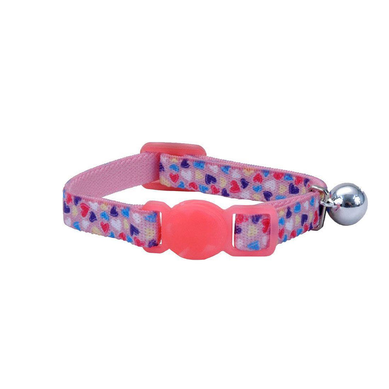 Li'l Pals Elastic Kitten Breakaway Collar - Hearts - Pisces Pet Emporium