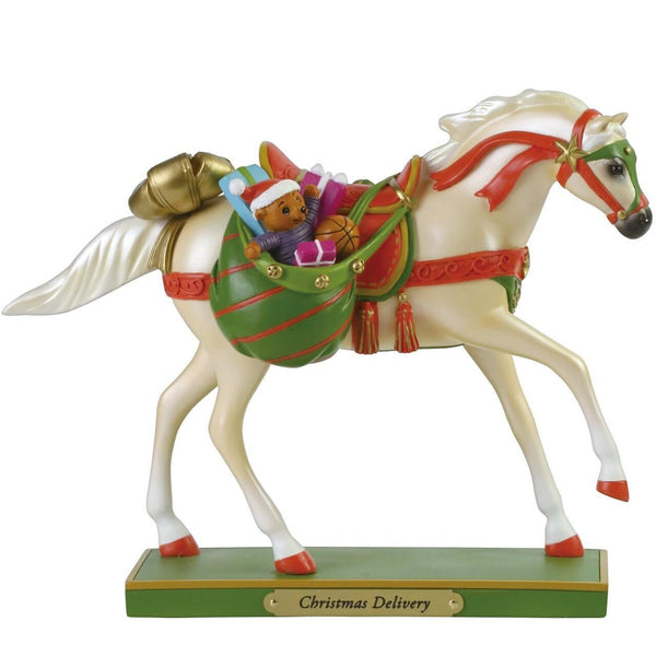 Painted Ponies Figurine - Christmas Delivery - Pisces Pet Emporium