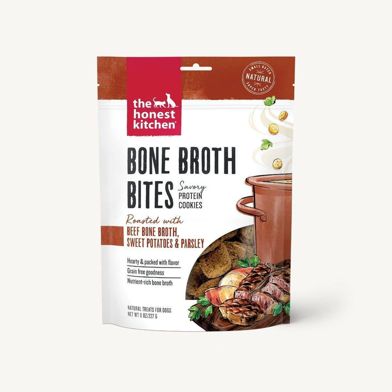 Honest Kitchen Bone Broth Bites - Beef 227g - Pisces Pet Emporium