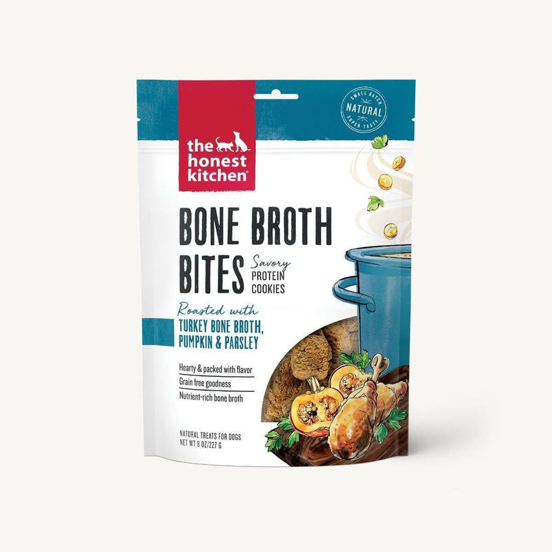Honest Kitchen Bone Broth Bites - Turkey 227g - Pisces Pet Emporium