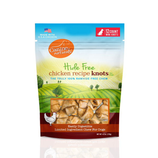 Canine Naturals Hide-Free Chicken Mini-Knots 12pk - Pisces Pet Emporium