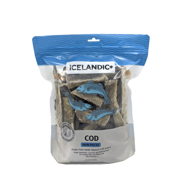 Icelandic Cod Skin Pieces - 226g - Pisces Pet Emporium