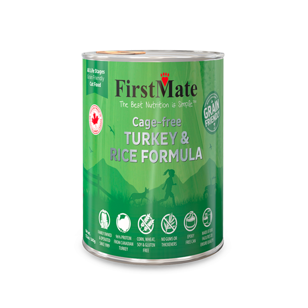 FirstMate Grain Friendly Dog Food - Turkey & Rice 12.2oz - Pisces Pet Emporium