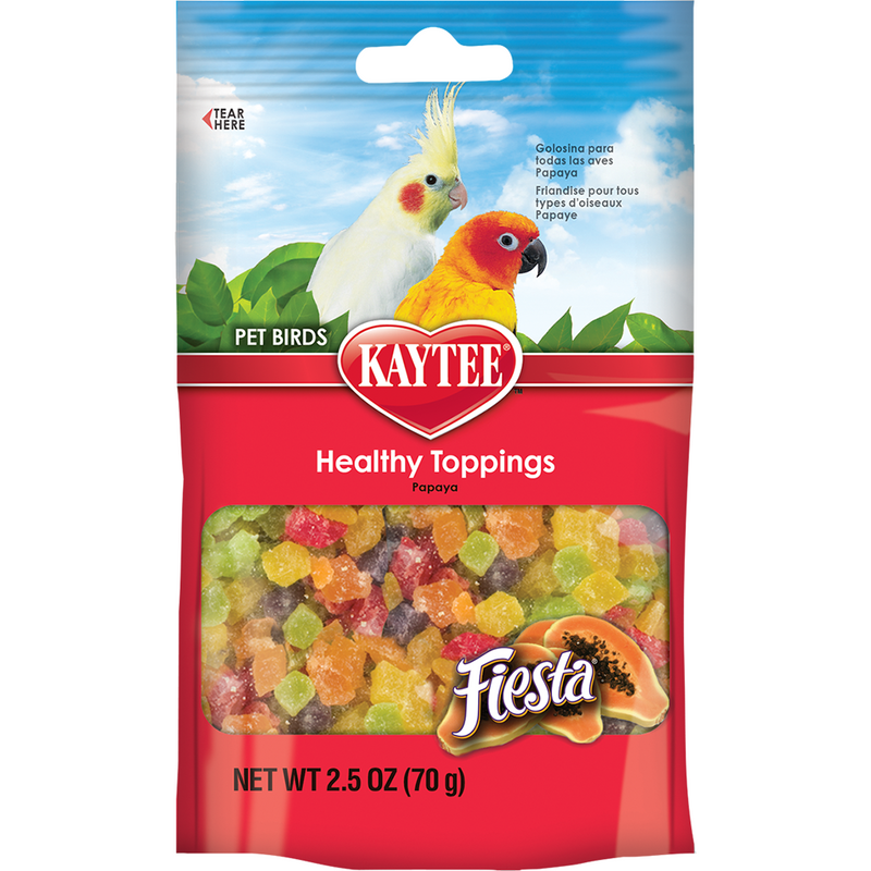 Kaytee Fiesta Healthy Toppings - Papaya 2.5oz - Pisces Pet Emporium