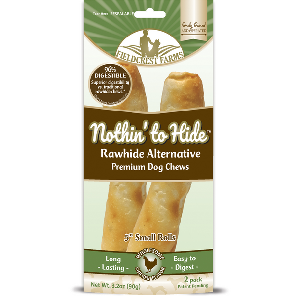 Nothin' To Hide Chicken Roll - 5" 2pk - Pisces Pet Emporium