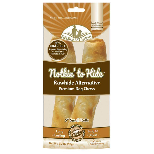 Nothin' To Hide Peanut Butter Roll - 5" 2pk - Pisces Pet Emporium