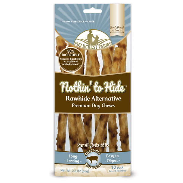 Nothin' To Hide Beef Twist Sticks - 10pk - Pisces Pet Emporium