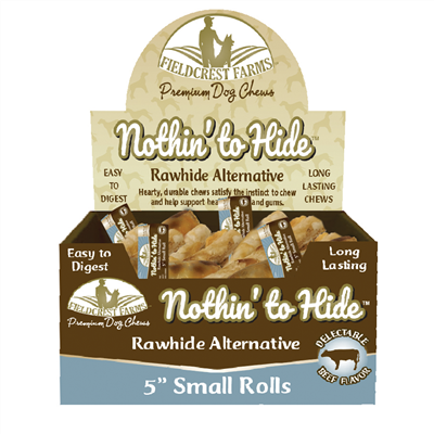 Nothin' To Hide Beef Roll - 5" Singles - Pisces Pet Emporium