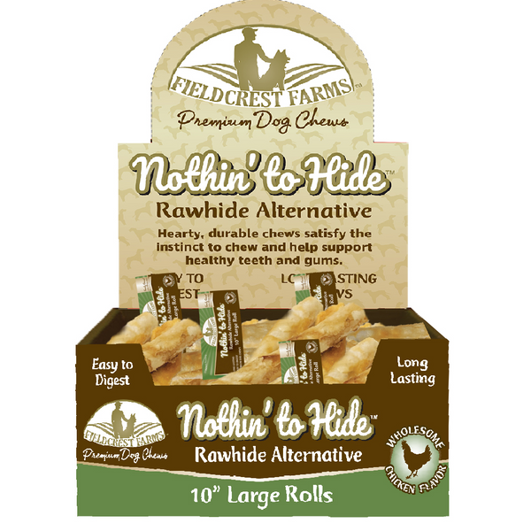 Nothin' To Hide Chicken Roll - 10" Singles - Pisces Pet Emporium