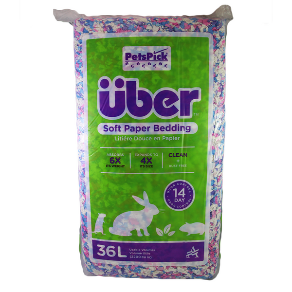 Uber Paper Bedding - Confetti - Pisces Pet Emporium