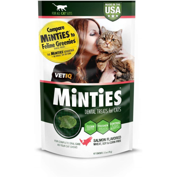 Minties Cat Dental Treats - Salmon 70g - Pisces Pet Emporium