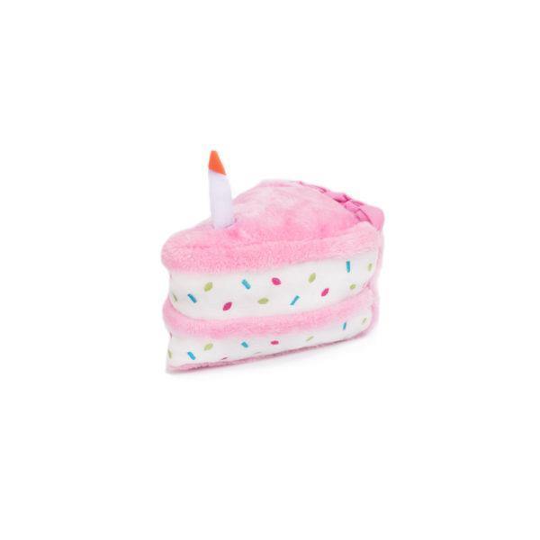 ZippyPaws NomNomz - Pink Birthday Cake - Pisces Pet Emporium