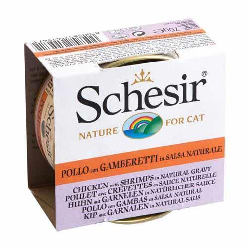 Schesir Cat Food - Chicken & Shrimp 70g - Pisces Pet Emporium