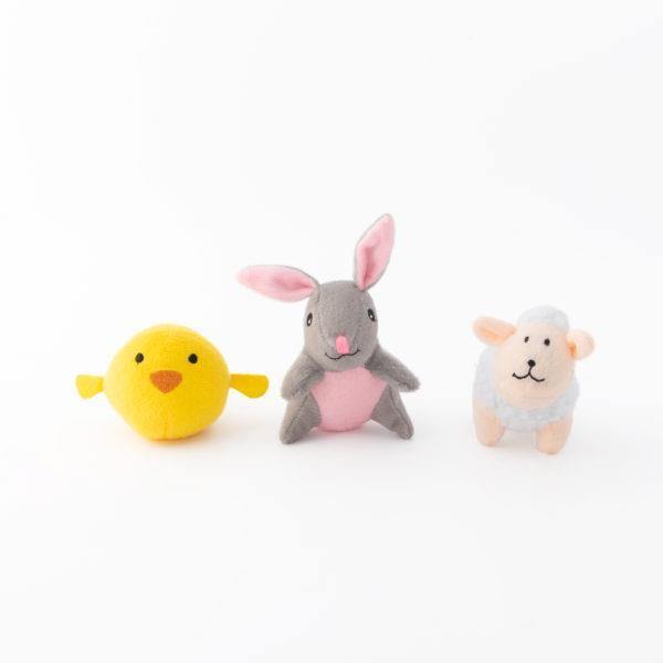 ZippyPaws Miniz - Easter Friends 3-Pack - Pisces Pet Emporium