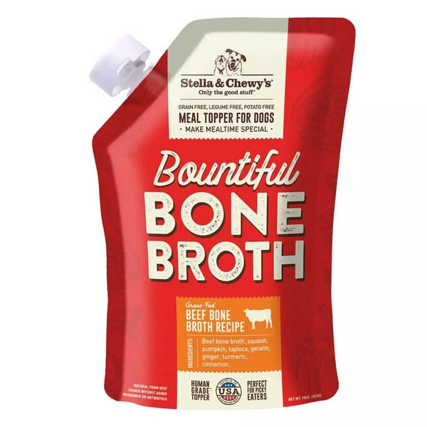 Stella & Chewy's Bountiful Bone Broth - Beef 16oz - Pisces Pet Emporium
