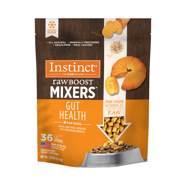 Instinct Frozen Raw Boost Mixers - Gut Health 1.25lb - Pisces Pet Emporium