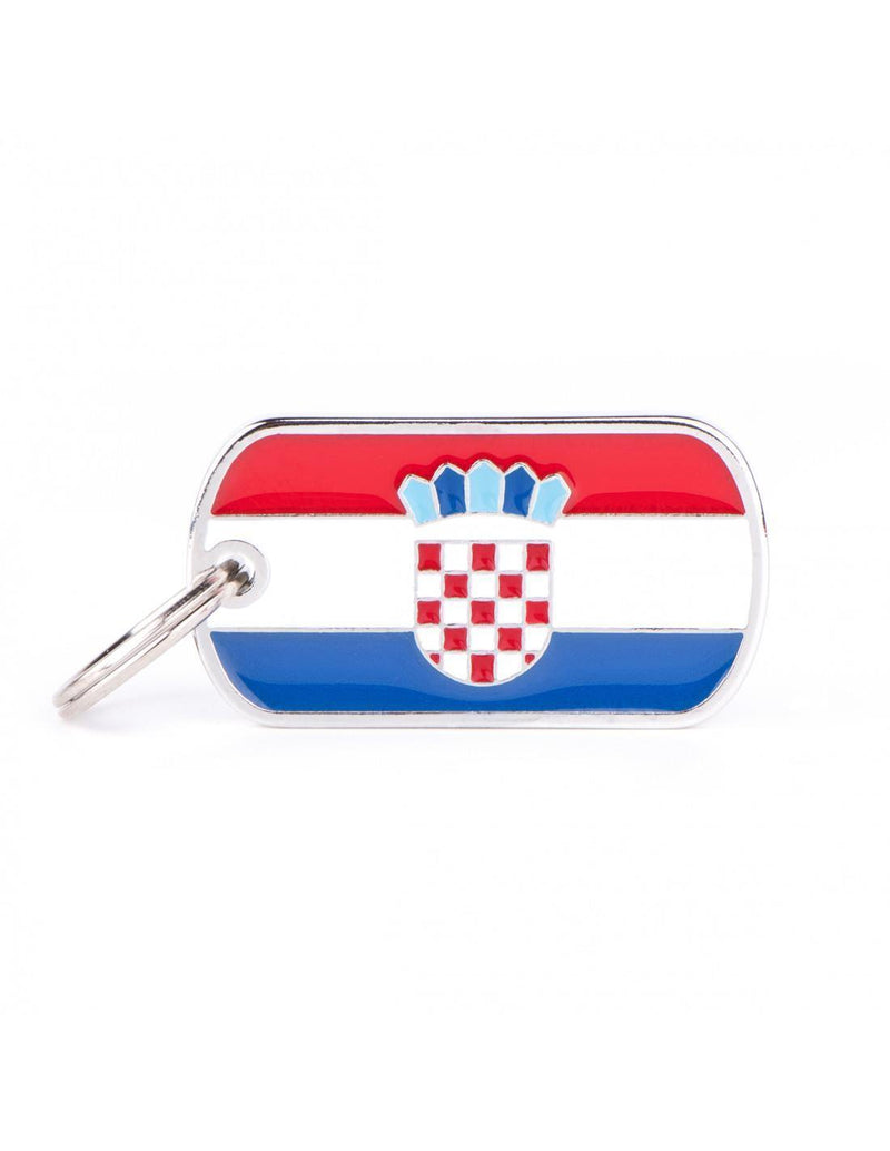 MyFamily Pet ID Tag - Croatia Flag - Pisces Pet Emporium