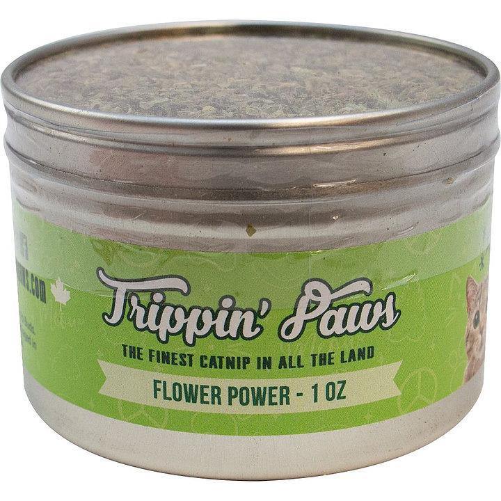 Trippin' Paws Catnip - Flower Power Tin 1oz - Pisces Pet Emporium