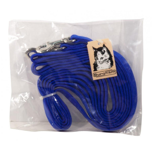 Burgham Nylon Cat Tie Out - Blue 10ft. - Pisces Pet Emporium