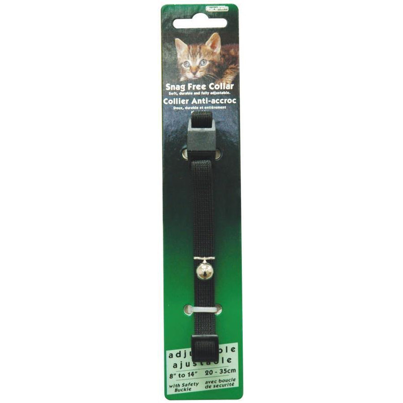 Burgham Snag Free Breakaway Collar - Black - Pisces Pet Emporium