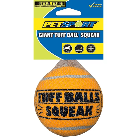 Petsport Giant Tuff Ball - 4" Squeaker - Pisces Pet Emporium