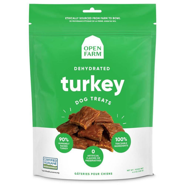 Open Farm Dehydrated Turkey Treats 4.5oz - Pisces Pet Emporium