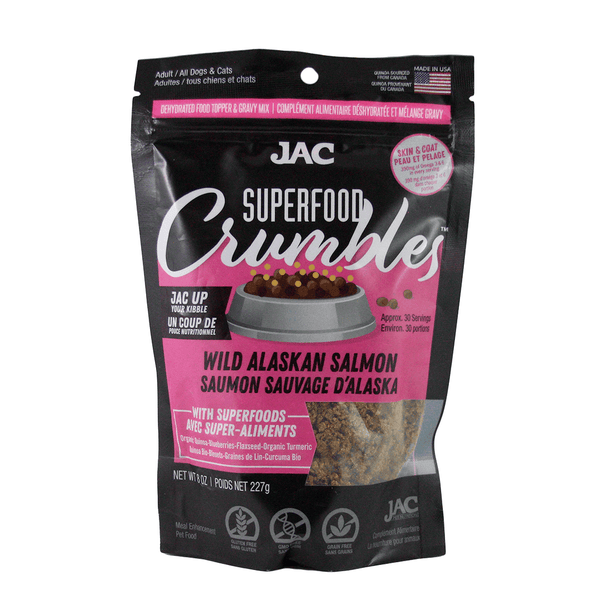 JAC Superfood Crumbles - Wild Alaskan Salmon - Pisces Pet Emporium