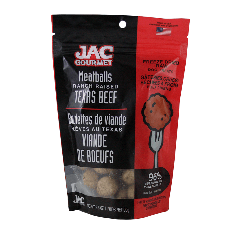 JAC Texas Beef Meatballs - Pisces Pet Emporium