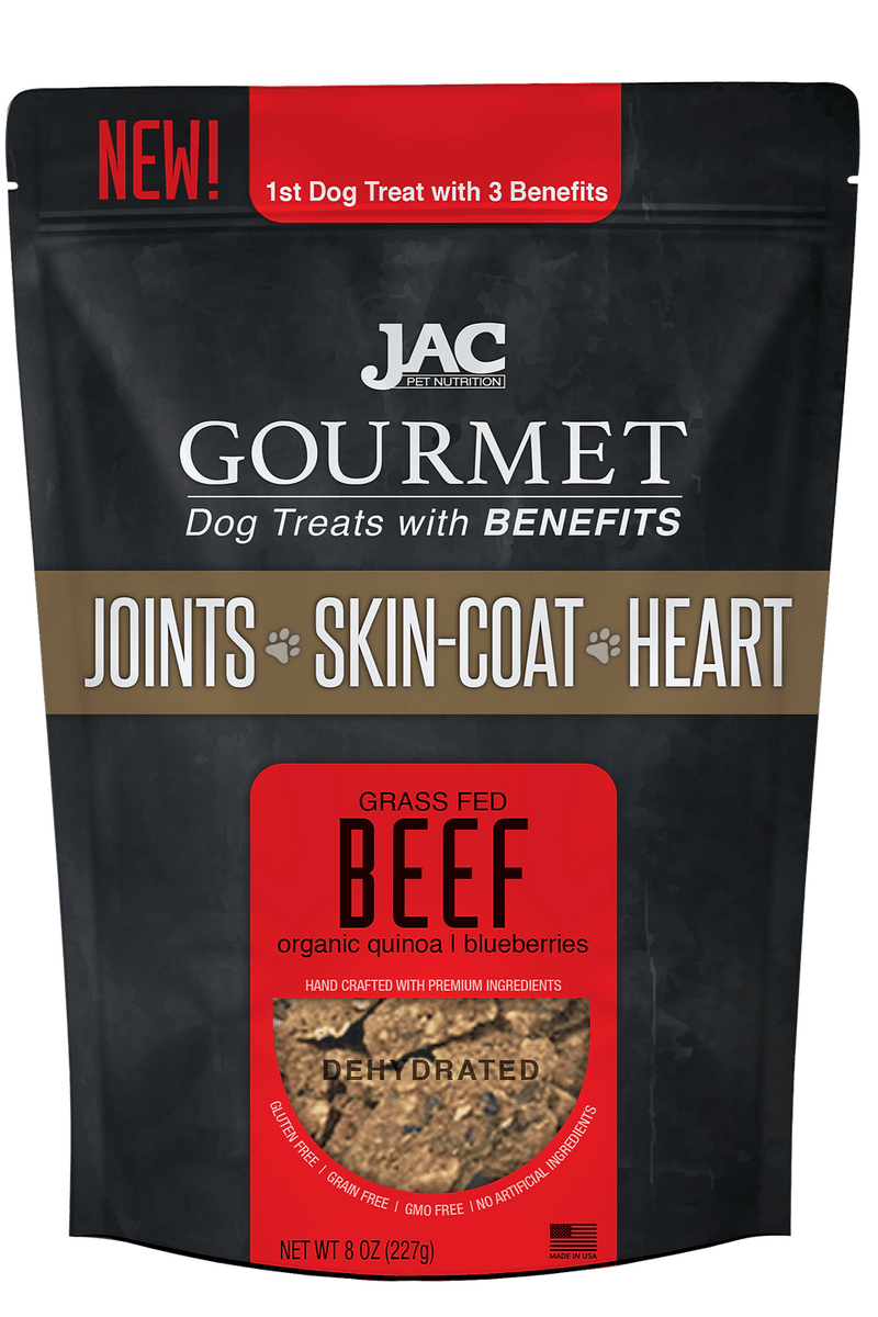 JAC Grass-Fed Beef Treats 8oz - Pisces Pet Emporium