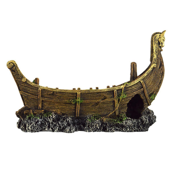 Underwater Treasures Viking Longship - Pisces Pet Emporium