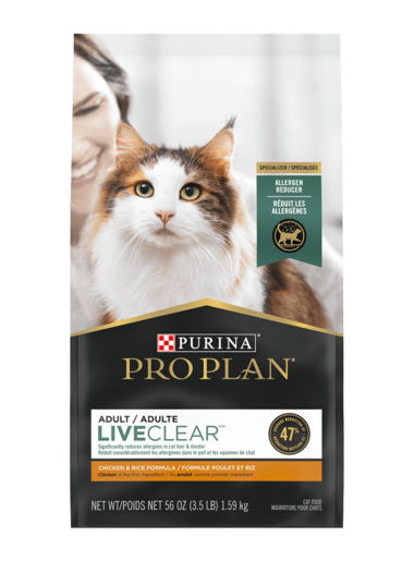 Purina ProPlan Live Clear Chicken & Rice Recipe for Cats 3.18kg