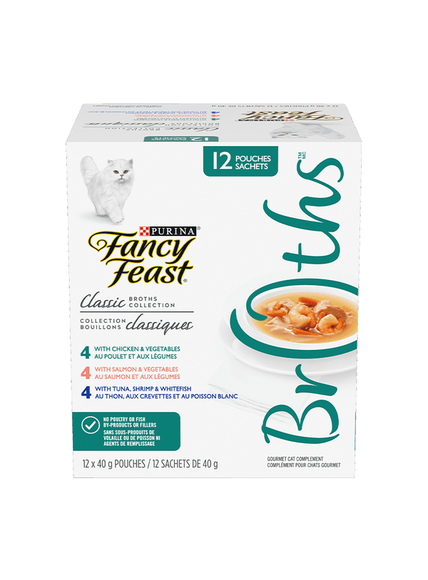 Fancy Feast Broths - Mixed Classic Variety Pack - Pisces Pet Emporium