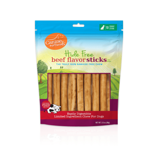 Canine Naturals Hide-Free Beef Rolls - 5" 10-Pack - Pisces Pet Emporium