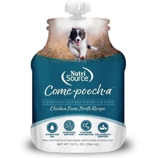 NutriSource Come-pooch-a Broth - Chicken 12oz - Pisces Pet Emporium