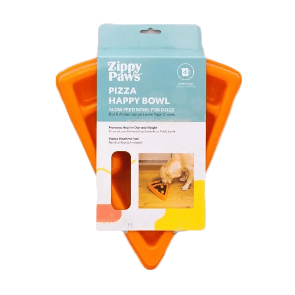 ZippyPaws Happy Bowl Slow Feeder - Pizza - Pisces Pet Emporium