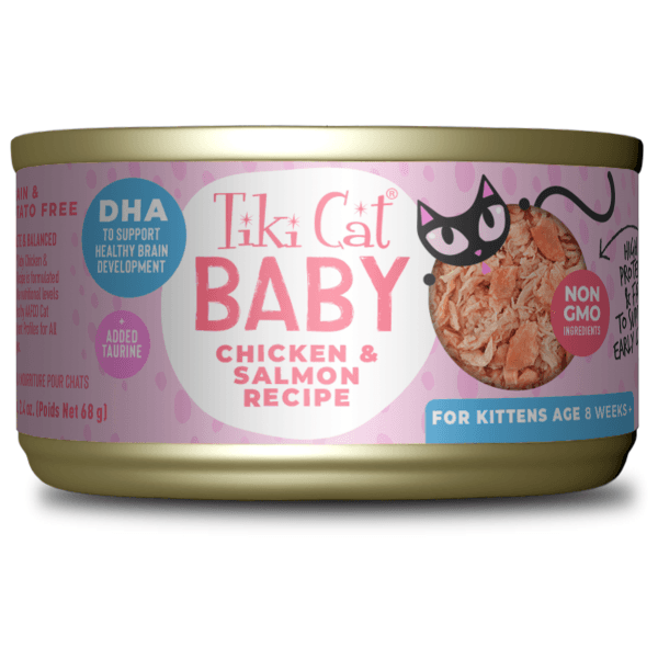 Tiki Cat Baby Kitten - Chicken & Salmon 68g - Pisces Pet Emporium
