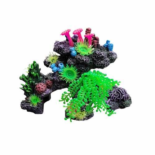 Penn Plax Silicone Coral - Green - Pisces Pet Emporium