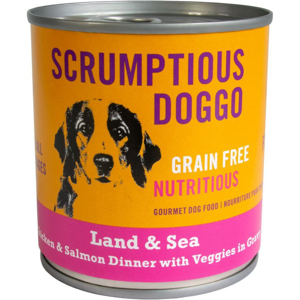 Scrumptious Doggo Food - Land & Sea Chicken & Salmon Dinner