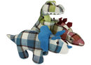 Multipet Plaidosaurus - Each Plush Toy Dog | Pisces