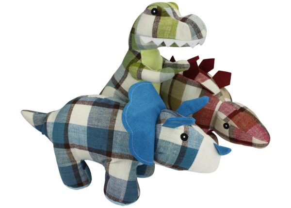 Multipet Plaidosaurus - Each Plush Toy Dog | Pisces