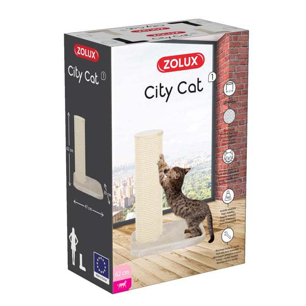 Zolux city cat scratcher 1 beige | Pisces Pet Emporium 