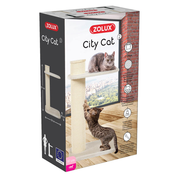 Zolux City Cat Scratcher POst 2 Beige | Pisces